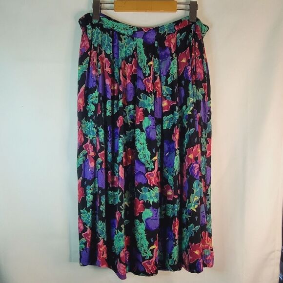 Hibiscus Vintage Floral Women's Skirt - Picture 5 of 8